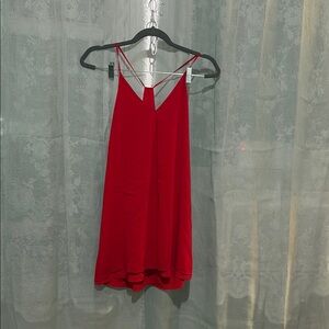 Alice + Olivia Red Sleeveless Dress/Shirt